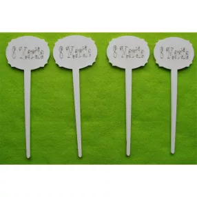 Fehér fa  8 Martie ,Március 8	4db/csomag	18x6,5cm 