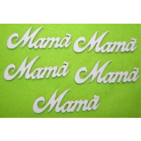 Fehér fa mamă,anya 8,5x3cm  5db/csomag	