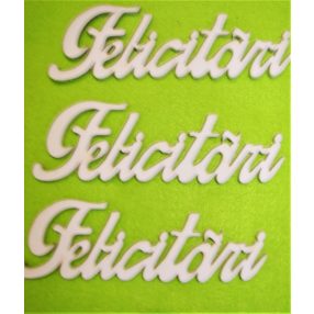  Fehér fa Felicitari 15x5cm 3db/csomag