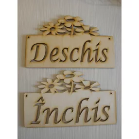 Natúr fa nyitva	 24x14,5cm  