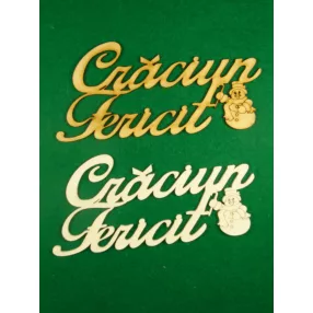 Vegyes szín Fa Cračiun Fericit! 2db/csomag	15x7cm 