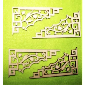 Natúr fa  Sarokdísz	4db/csomag	9x4,5cm
