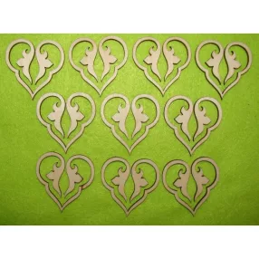 Natúr fa   díszítőív	10db/csomag	5x5cm 