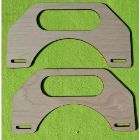   24,5x12,5 cm Natúr,nyír rétegelt lemez  táskafül  ovális fogantyúval  	1pár	 