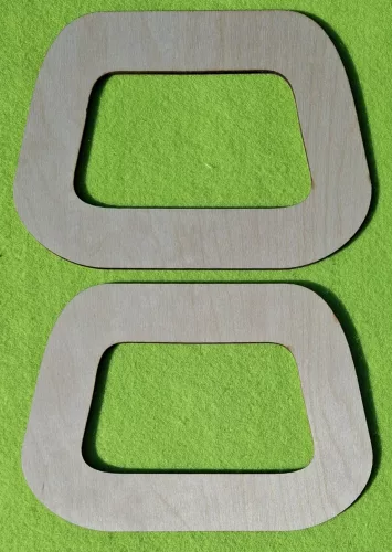17x12 cm Natúr,nyír rétegelt lemez  Trapéz táskafül	1pár	